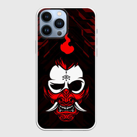 Чехол для iPhone 13 Pro Max с принтом DEMON | CYBERPUNK 2077 | КИБЕРПАНК (Z) в Рязани,  |  | cd project red | cyberpunk 2077 | demon | keanu reeves | samurai | vi | арасака | ви | демон | киану ривз | киберпанк 2077 | найт сити | самураи