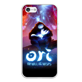 Чехол для iPhone 5/5S матовый с принтом Ori and the Will of the Wisps в Рязани, Силикон | Область печати: задняя сторона чехла, без боковых панелей | adventure | asleep | forest spirit | naru | night | ori and the will of the wisps | orient | pc game | volcanic eruption | дух леса | извержение вулкана | компьютерная игра | нару | ночь | ори | ори и блуждающие огоньки | приключения | спит