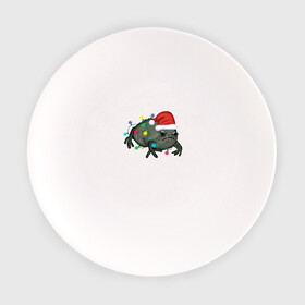 Тарелка с принтом Недовольная лягуха в Новый Год в Рязани, фарфор | диаметр - 210 мм
диаметр для нанесения принта - 120 мм | frog | иллюстрация | лягуха | лягушка | лягушка в колпаке санта клауса | лягушка в лампочках | недовольная лягушка | новогодний | новый год | праздничная лягушка | рисунок | черная дождевая лягушка