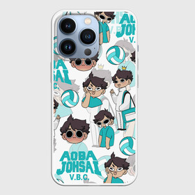 Чехол для iPhone 13 Pro с принтом ТООРУ ОЙКАВА   OIKAWA TORU в Рязани,  |  | anime | aoba johsai | haikyu | manga | oikawa toru | pattern. | аниме | аобаджосай | волейбол | герой | манга | персонаж | тоору ойкава | узор