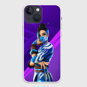 Чехол для iPhone 13 mini с принтом Fortnite Blue Jade в Рязани,  |  | art | blue jade | character | fortnite | game | skin | арт | игра | персонаж | синяя джейд | скин | фортнайт