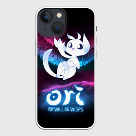 Чехол для iPhone 13 mini с принтом Ori and the Will of the Wisps в Рязани,  |  | adventure | fairy forest | night | ori | ori and the will of the wisps | pc game | spirit of the forest | дух леса | компьютерная игра | ночь | ори | ори и блуждающие огоньки | приключения | сказочный лес