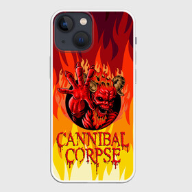 Чехол для iPhone 13 mini с принтом Cannibal Corpse | Труп Канниба в Рязани,  |  | cannibal | cannibal corpse | corpse | death metal | deathgrind | алекс уэбстер | брутальный дэт метал | дэт метал | дэтграйнд | пол мазуркевич | роб барретт | труп каннибала