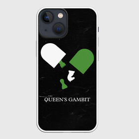 Чехол для iPhone 13 mini с принтом Qweens gambit в Рязани,  |  | chess | serial | the queens gambit | аня тейлор джой | сериал | сериалы | ход королевы | шахматы | элизабет хармон