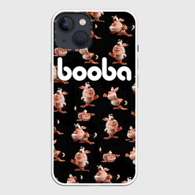 Чехол для iPhone 13 с принтом Booba в Рязани,  |  | anime | booba | brownie | cartoon   tv series | childrens | different poses | inquisitive | mysterious character | аниме | буба | детский | домовой | загадочный персонаж | любознательный | мульт   сериал | разные позы