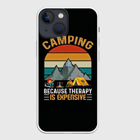 Чехол для iPhone 13 mini с принтом Camping в Рязани,  |  | camp | camping | retro | travel | винтаж | интроверт | кемпинг | отдых | отпуск | приключение | ретро | социопат | туризм | турист | туристические | юмор