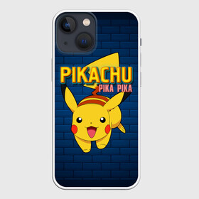 Чехол для iPhone 13 mini с принтом ПИКА ПИКА | PIKA PIKA в Рязани,  |  | pika | pikachu | аниме | игры | пика | пикачу | покемон | покемоны