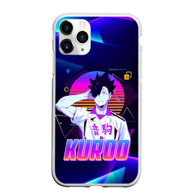 Чехол для iPhone 11 Pro матовый с принтом КУРОО ТЕЦУРО / TETSURO / NEON в Рязани, Силикон |  | anime | haikyu | kuroo tetsuro | manga | nekoma. | аниме | волейбол | герой | куроо тецуро | манга | некома | персонаж