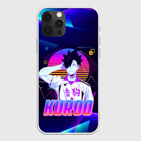 Чехол для iPhone 12 Pro Max с принтом КУРОО ТЕЦУРО / TETSURO / NEON в Рязани, Силикон |  | anime | haikyu | kuroo tetsuro | manga | nekoma. | аниме | волейбол | герой | куроо тецуро | манга | некома | персонаж