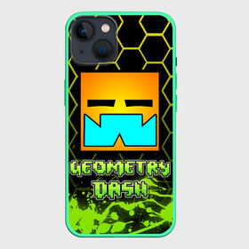 Чехол для iPhone 13 с принтом Geometry Dash (Классика) в Рязани,  |  | dash | geometry | geometry dash | геометри десш | квадрат | мобильная игра | шеометри даш