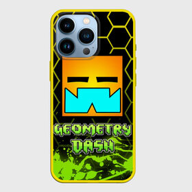 Чехол для iPhone 13 Pro с принтом Geometry Dash (Классика) в Рязани,  |  | Тематика изображения на принте: dash | geometry | geometry dash | геометри десш | квадрат | мобильная игра | шеометри даш