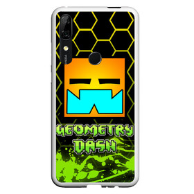 Чехол для Honor P Smart Z с принтом Geometry Dash (Классика) в Рязани, Силикон | Область печати: задняя сторона чехла, без боковых панелей | dash | geometry | geometry dash | геометри десш | квадрат | мобильная игра | шеометри даш