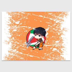 Поздравительная открытка с принтом Kageyama tobio | Haikyu (Z) в Рязани, 100% бумага | плотность бумаги 280 г/м2, матовая, на обратной стороне линовка и место для марки
 | haikuu | haikyu | haikyuu | kageyama | kageyama tobio | tobio | волейбол | спортивная манга | хайку | хайкю