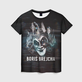 Женская футболка 3D с принтом Boris Brejcha  Mask в Рязани, 100% полиэфир ( синтетическое хлопкоподобное полотно) | прямой крой, круглый вырез горловины, длина до линии бедер | boris brejcha | brejcha | dj | high tech | music | techno | trans | борис брейча | брейча | брейча диджей | диджей | минимал | музыка | музыкант | техно | транс