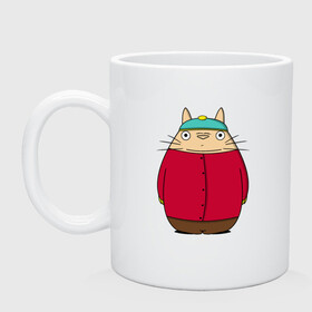 Кружка керамическая с принтом Totoro Cartman в Рязани, керамика | объем — 330 мл, диаметр — 80 мм. Принт наносится на бока кружки, можно сделать два разных изображения | ghibli | japan | nature | neigbor | neighbour | totoro | анимация | аниме | гибли | друг | животные | лес | милый | мир | миядзаки | мой сосед тоторо | мульт | мультфильм | природа | сосед | тоторо | хаяо | хранитель | япония