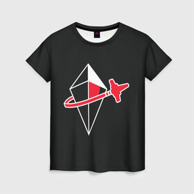 Женская футболка 3D с принтом Вокруг Атласа в Рязани, 100% полиэфир ( синтетическое хлопкоподобное полотно) | прямой крой, круглый вырез горловины, длина до линии бедер | game | games | no mans sky | no men sky | space | выжывалка | игра | игры | космические корабли | космический корабль | космос | ноу менс скай | планеты | путешествие | путешествия