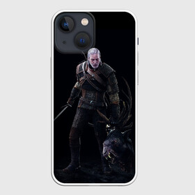 Чехол для iPhone 13 mini с принтом The Witcher в Рязани,  |  | geralt | the witcher | wild hunt | witcher 3 | ведьмак | ведьмак 3 | геральт | дикая охота