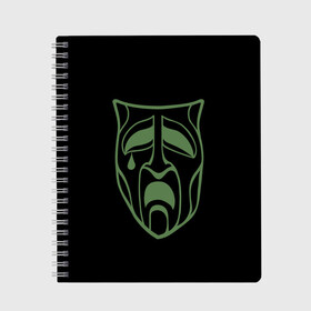 Тетрадь с принтом Носферату в Рязани, 100% бумага | 48 листов, плотность листов — 60 г/м2, плотность картонной обложки — 250 г/м2. Листы скреплены сбоку удобной пружинной спиралью. Уголки страниц и обложки скругленные. Цвет линий — светло-серый
 | arturcherkasov1995 | camarilla | vsemayki | вампирский маскарад | каиниты | кланы | носферату | проклятье каина | разведчики