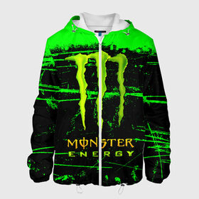 Мужская куртка 3D с принтом MONSTER ENERGY NEON LOGO в Рязани, ткань верха — 100% полиэстер, подклад — флис | прямой крой, подол и капюшон оформлены резинкой с фиксаторами, два кармана без застежек по бокам, один большой потайной карман на груди. Карман на груди застегивается на липучку | monster | monster energy | монстер | монстер енерджи | монстер енэрджи | монстер энерджи | неон | энергетик | энергетический напиток