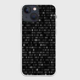Чехол для iPhone 13 mini с принтом Бинарный код в Рязани,  |  | matrix | бинарный код | единица | единицы | матрица | нули | нули и единицы | нуль