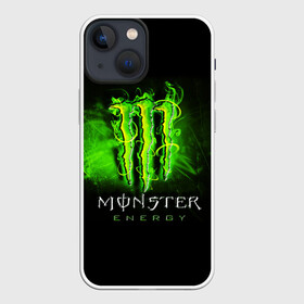 Чехол для iPhone 13 mini с принтом MONSTER ENERGY NEON | НЕОН в Рязани,  |  | monster | monster energy | монстер | монстер енерджи | монстер енэрджи | монстер энерджи | неон | энергетик | энергетический напиток