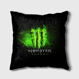 Подушка 3D с принтом MONSTER ENERGY NEON | НЕОН в Рязани, наволочка – 100% полиэстер, наполнитель – холлофайбер (легкий наполнитель, не вызывает аллергию). | состоит из подушки и наволочки. Наволочка на молнии, легко снимается для стирки | monster | monster energy | монстер | монстер енерджи | монстер енэрджи | монстер энерджи | неон | энергетик | энергетический напиток