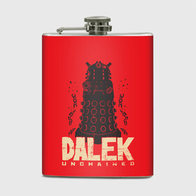 Фляга с принтом Dalek в Рязани, металлический корпус | емкость 0,22 л, размер 125 х 94 мм. Виниловая наклейка запечатывается полностью | doctor who | serial | доктор кто | путешествия во времени | сериал | сериалы | фантастика