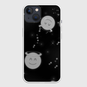 Чехол для iPhone 13 с принтом Смайл в Рязани,  |  | ангел | звёзды | милота | смайл | смайлик | смайлики | эмодзи