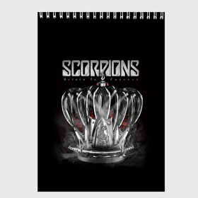 Скетчбук с принтом SCORPIONS в Рязани, 100% бумага
 | 48 листов, плотность листов — 100 г/м2, плотность картонной обложки — 250 г/м2. Листы скреплены сверху удобной пружинной спиралью | chainge | forever | germany | grunge | king | metal | music | punk | return | rock | scorpions | wind | ветер | германия | гранж | корона | метал | панк | перемен | рок | скорпионс | хард рок