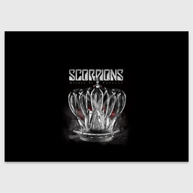 Поздравительная открытка с принтом SCORPIONS в Рязани, 100% бумага | плотность бумаги 280 г/м2, матовая, на обратной стороне линовка и место для марки
 | Тематика изображения на принте: chainge | forever | germany | grunge | king | metal | music | punk | return | rock | scorpions | wind | ветер | германия | гранж | корона | метал | панк | перемен | рок | скорпионс | хард рок