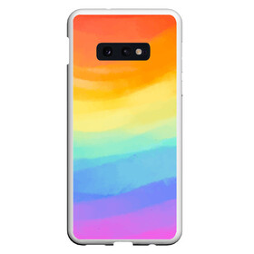 Чехол для Samsung S10E с принтом РАДУЖНЫЕ ВОЛНЫ | RAINBOW WAVES (Z) в Рязани, Силикон | Область печати: задняя сторона чехла, без боковых панелей | color | paint | rainbow | rainbow waves | waves | волны | краска | радуга | радужная | радужные волны | цветная | яркая