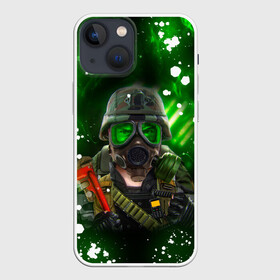 Чехол для iPhone 13 mini с принтом Opposing Force | Адриан Шепард (+спина) (Z) в Рязани,  |  | aperture laboratories | black mesa | half life | opposing force | valve | адриан шепард | блэк меса | вэлв | халф лайф