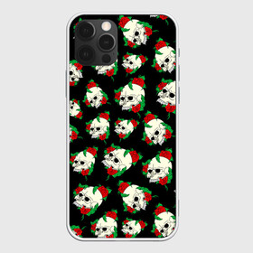 Чехол для iPhone 12 Pro Max с принтом Черепа и розы / Skull and Roses в Рязани, Силикон |  | Тематика изображения на принте: death | gothic | halloween | horror | roses | skeleton | skillet | skull | готика | готические | жуткий | кости | красные розы | листья | скелет | хеллоуин | хоррор | хэллоуин | цветы | череп | черепа в розах | черепа и розы | черепа с