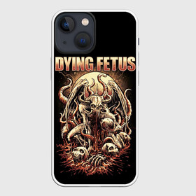 Чехол для iPhone 13 mini с принтом Dying Fetus в Рязани,  |  | death metal | dying fetus | грайндкор | группы | метал | музыка | рок