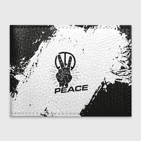 Обложка для студенческого билета с принтом Peace | Мир (Z) в Рязани, натуральная кожа | Размер: 11*8 см; Печать на всей внешней стороне | Тематика изображения на принте: anarchy | hippies | peace | анархизм | анархия | два пальца | знак | знаки | любовь | мир | хиппи