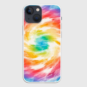 Чехол для iPhone 13 mini с принтом РАДУЖНЫЙ УРАГАН | HURRICANE (Z) в Рязани,  |  | color | dirty | paints | texture | брызги | брызги красок | вихрь | краски | радужный ураган | текстура | ураган