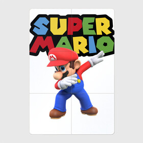 Магнитный плакат 2Х3 с принтом Super Mario Dab в Рязани, Полимерный материал с магнитным слоем | 6 деталей размером 9*9 см | dab | game | hype | nintendo | super mario | герой | игра | марио | нинтендо | хайп