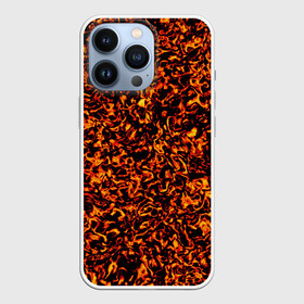 Чехол для iPhone 13 Pro с принтом Лавовое расторжение в Рязани,  |  | fire | flame | heat | hot | lava | light | magma | вулкан | гореть | горячий | жар | жерло | зажигать | искра | костер | красный | лава | лавовые разводы | магма | огонь | оранжевый | пламя | поджигать | пожар | пылать