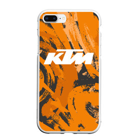 Чехол для iPhone 7Plus/8 Plus матовый с принтом KTM | КТМ (Z) в Рязани, Силикон | Область печати: задняя сторона чехла, без боковых панелей | Тематика изображения на принте: enduro | grange | ktm | moto | moto sport | motocycle | sportmotorcycle | гранж | ктм | мото | мото спорт | мотоспорт | спорт мото