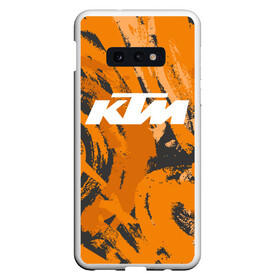 Чехол для Samsung S10E с принтом KTM | КТМ (Z) в Рязани, Силикон | Область печати: задняя сторона чехла, без боковых панелей | Тематика изображения на принте: enduro | grange | ktm | moto | moto sport | motocycle | sportmotorcycle | гранж | ктм | мото | мото спорт | мотоспорт | спорт мото