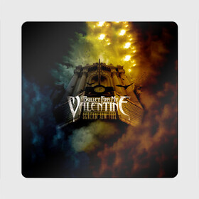 Магнит виниловый Квадрат с принтом Scream Aim Fire - Bullet For My Valentine в Рязани, полимерный материал с магнитным слоем | размер 9*9 см, закругленные углы | bullet for my valentine | jeff killed john | matthew tuck | michael paget | булет фор май валентайн | джефф убил джона | майкл пэджет | метал | музыка | мэтт | мэттью так | пуля для моей возлюбленной | рок группа