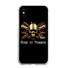 Чехол для iPhone XS Max матовый с принтом Road to Nowhere - Bullet For My Valentine в Рязани, Силикон | Область печати: задняя сторона чехла, без боковых панелей | bullet for my valentine | jeff killed john | matthew tuck | michael paget | булет фор май валентайн | джефф убил джона | майкл пэджет | метал | музыка | мэтт | мэттью так | пуля для моей возлюбленной | рок группа