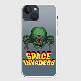 Чехол для iPhone 13 mini с принтом Space Invaders | Old game (Z) в Рязани,  |  | dendy | invaders | nintendo | shootem up | space invaders | денди | захватчики | космические захватчики | су имбэ | чужаки
