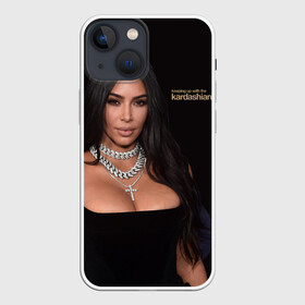 Чехол для iPhone 13 mini с принтом Ким Кардашьян в Рязани,  |  | armenian | black dress | celebrity | kardashian family | kim kardashian | армянка | знаменитость | ким кардашьян | семейство кардашьян | черное платье