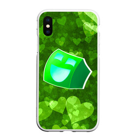 Чехол для iPhone XS Max матовый с принтом Geometry Dash | Green Love (Z) в Рязани, Силикон | Область печати: задняя сторона чехла, без боковых панелей | Тематика изображения на принте: 2d | arcade | game | geometry dash | meltdown | robtop | аркада | геометри даш | геометрическая черточка | геометрический тире | раннер