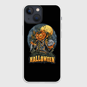 Чехол для iPhone 13 mini с принтом HALLOWEEN в Рязани,  |  | halloween | holiday | pumpkin | samayn | vampire | zombie | вампир | ведьма | вечеринка | день всех святых | зомби | карнавал | маскарад | мертвец | оборотень | привидение | самайн | светильник джека | страшный джек | труп