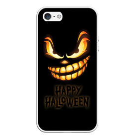 Чехол для iPhone 5/5S матовый с принтом Happy Halloween в Рязани, Силикон | Область печати: задняя сторона чехла, без боковых панелей | Тематика изображения на принте: halloween | holiday | pumpkin | samayn | vampire | zombie | вампир | ведьма | вечеринка | день всех святых | зомби | карнавал | маскарад | мертвец | оборотень | привидение | самайн | светильник джека | страшный джек | труп