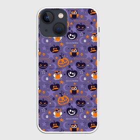 Чехол для iPhone 13 mini с принтом Хэллоуин в Рязани,  |  | halloween | holiday | pumpkin | samayn | vampire | zombie | вампир | ведьма | вечеринка | день всех святых | зомби | карнавал | маскарад | мертвец | оборотень | привидение | самайн | светильник джека | страшный джек | труп