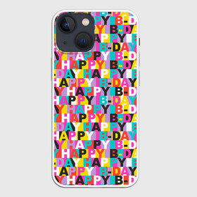 Чехол для iPhone 13 mini с принтом Happy Birthday в Рязани,  |  | birthday | happy birthday | holiday | день рождения | именины | подарки | праздник | торт | юбилей