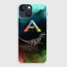 Чехол для iPhone 13 mini с принтом Ark Survival | Арк Сурвивал (Z) в Рязани,  |  | ark | ark survival evolved | dino | fittest | game | survival | survival of the fittest | unreal engine | арк сурвивал | выживание | динозавр | игры | симулятором выживания | сюрвивал | тродон | ютараптор